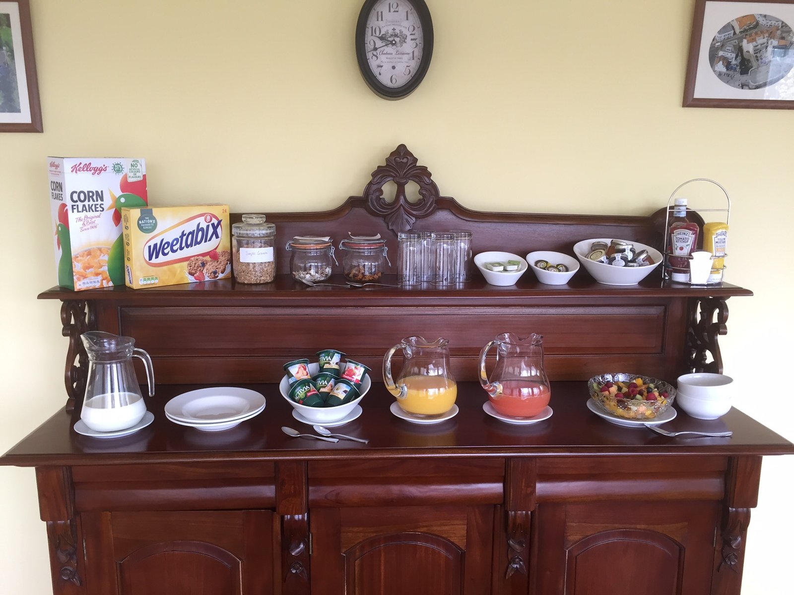 Breakfast at St Andrews House in Lyme Regis on Dorset Jurassic Coast